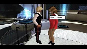 3D cartoon hottie takes a cock inside her on the spaceship