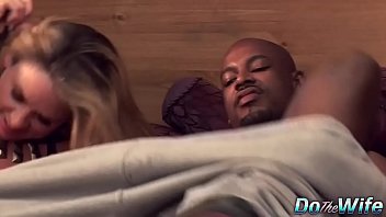 Amanda Blow takes black dick in front of her husband