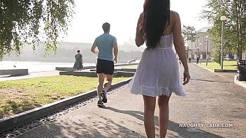 translucent sundress in public