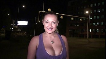 A huge tits star Krystal Swift is going to a public sex gang bang orgy