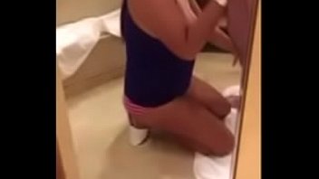 Emelyn dimayuga Lipa batangas on knees taking fat cock down her throat