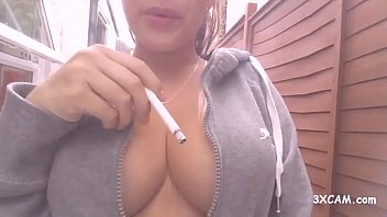 webcam outdoor tease smoking topless fetish
