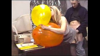 office balloon fuckfest